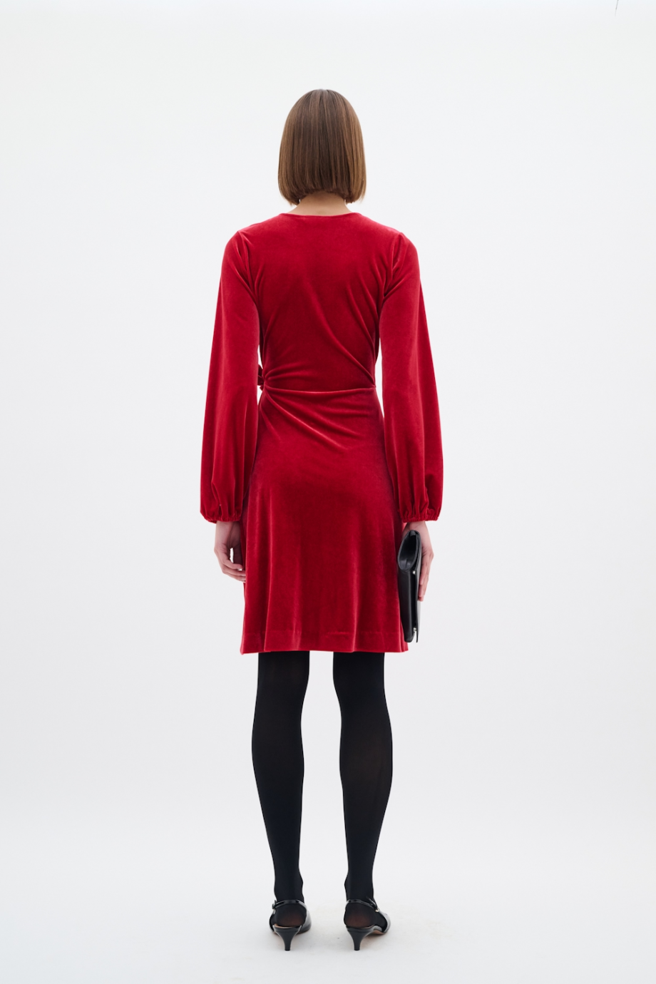 Goriel wrap dress - True red