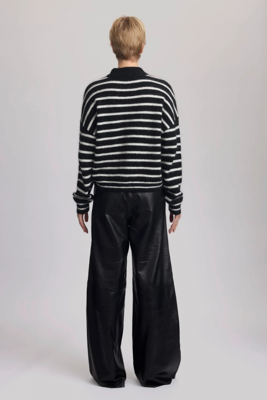 Debbie pullover - Black/white stripe