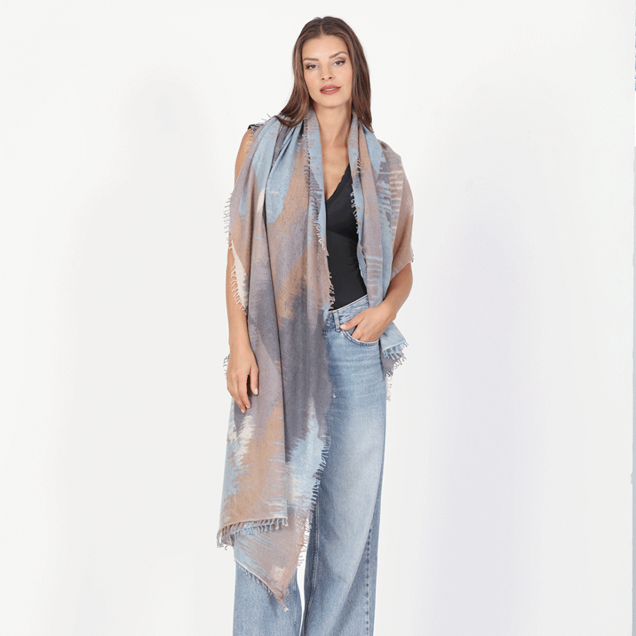 Sugar Cashmere Scarf - Blue