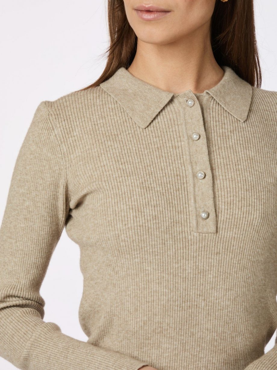 Panama knit - Beige melange