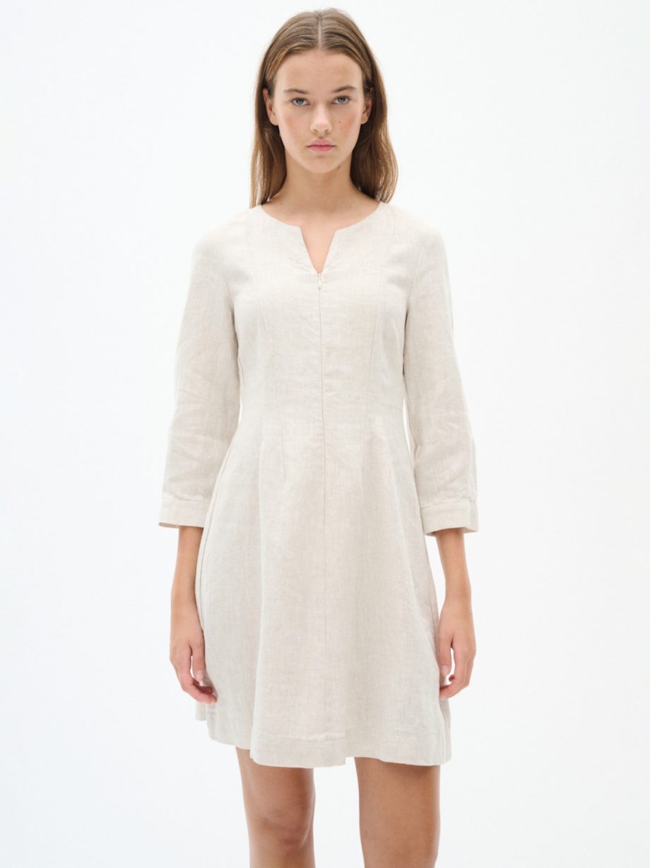 Solina fitted dress - Haze melange