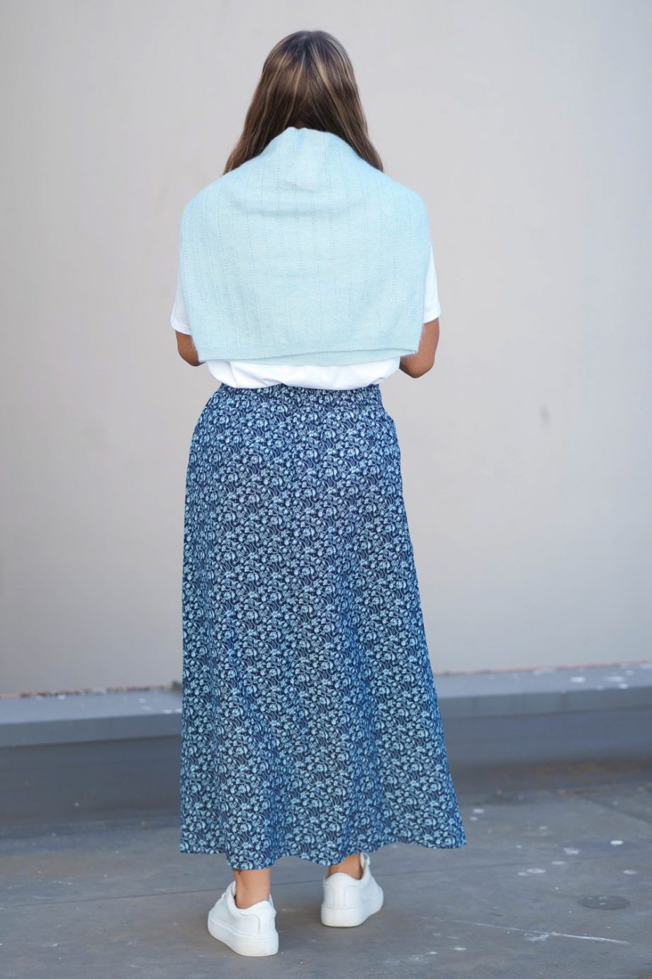 Astrid HW skirt - Cry blue flower